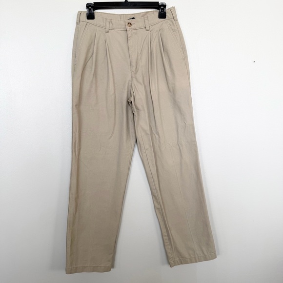 George Other - George Pleated Front Classic Khaki Men’s Trousers Slacks Pants Size 30X32 Beige